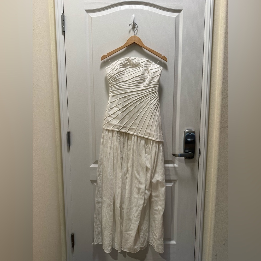SIGNIFICANT OTHER BLYTH Strapless MAXI DRESS - IVORY Size 4 NWOT - Picture 6 of 9
